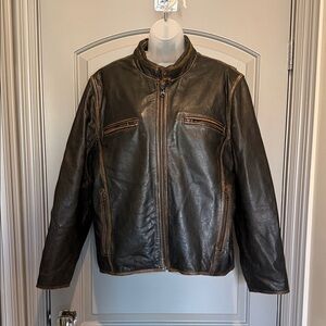 Johnston & Murphy Dark Brown Leather Jacket